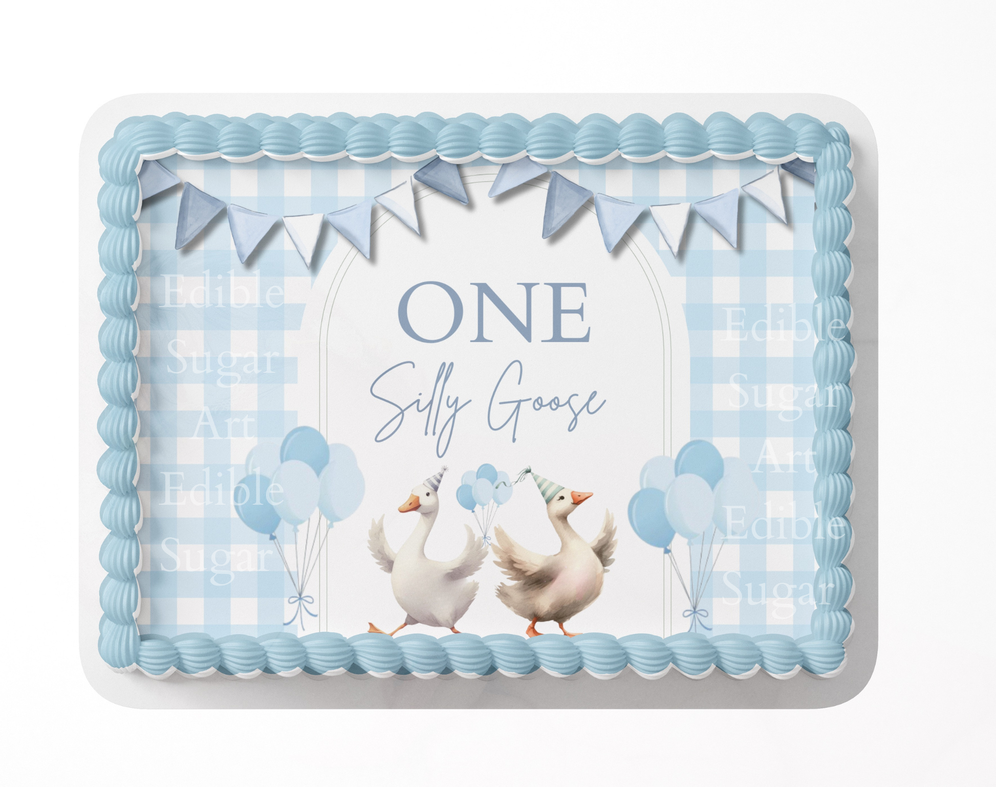 One Silly Goose Birthday Cake Topper