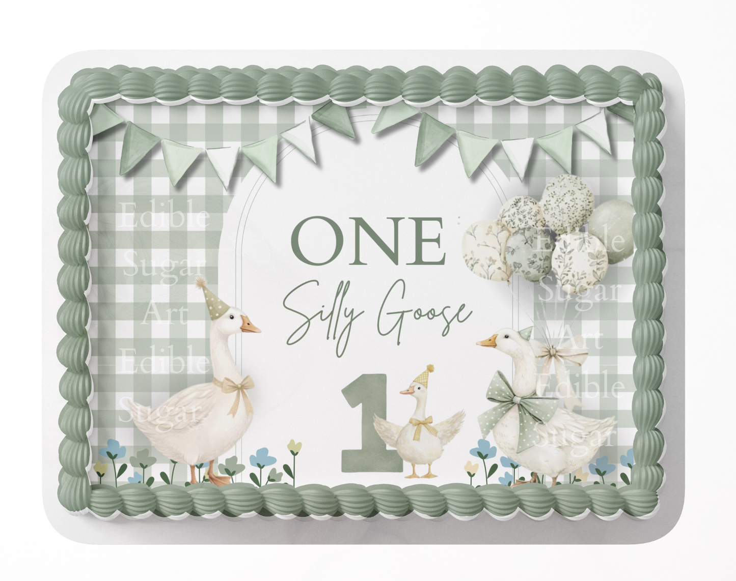 One Silly Goose Birthday Cake Topper