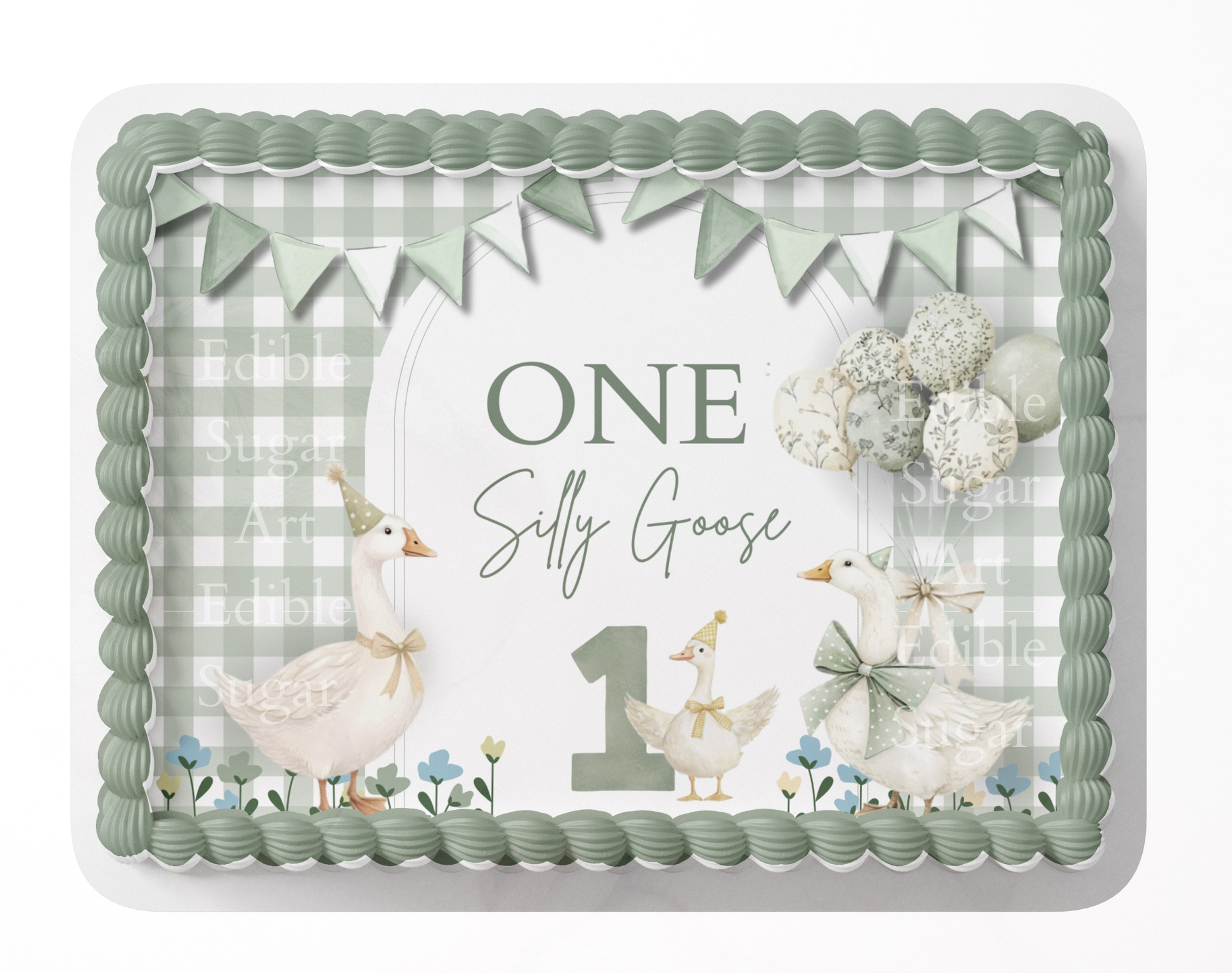 One Silly Goose Birthday Cake Topper