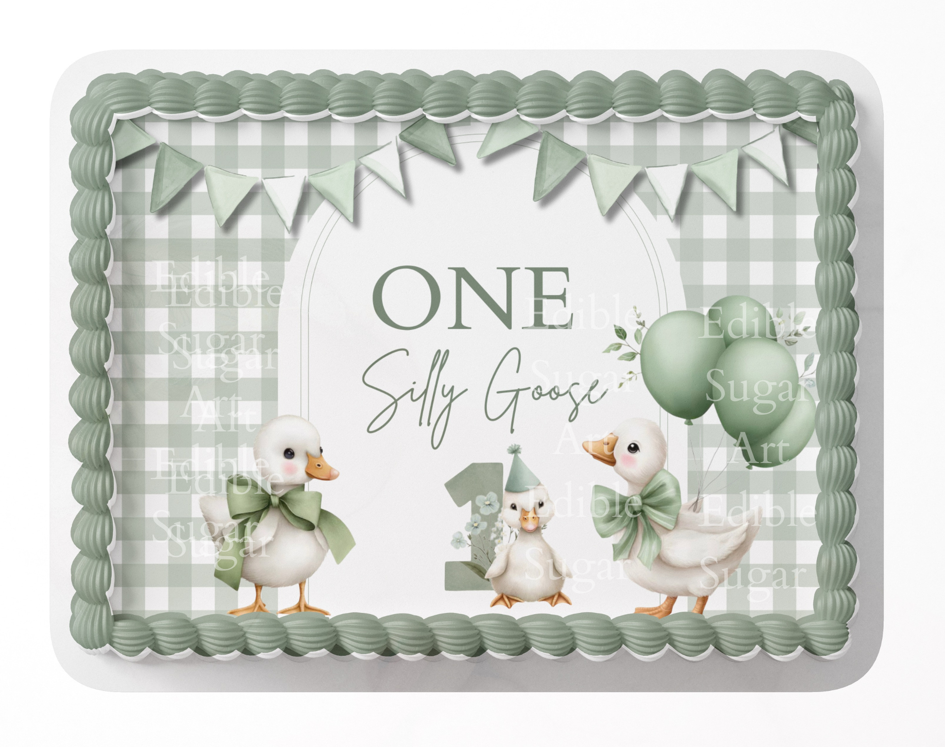 One Silly Goose Birthday Cake Topper