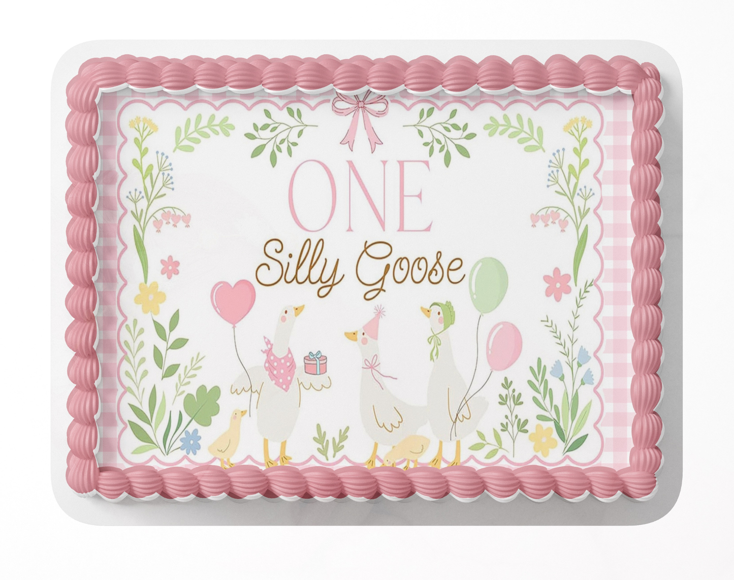 One Silly Goose Birthday Cake Topper