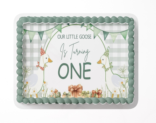 One Silly Goose Birthday Cake Topper