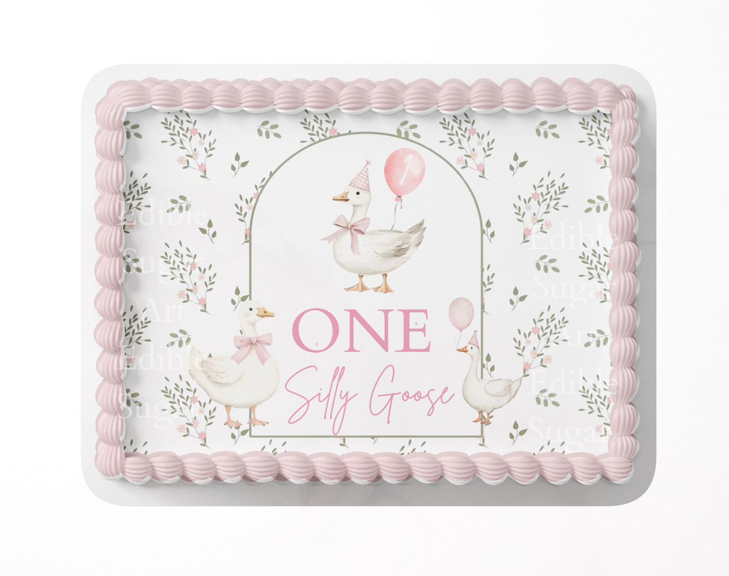 One Silly Goose Birthday Cake Topper