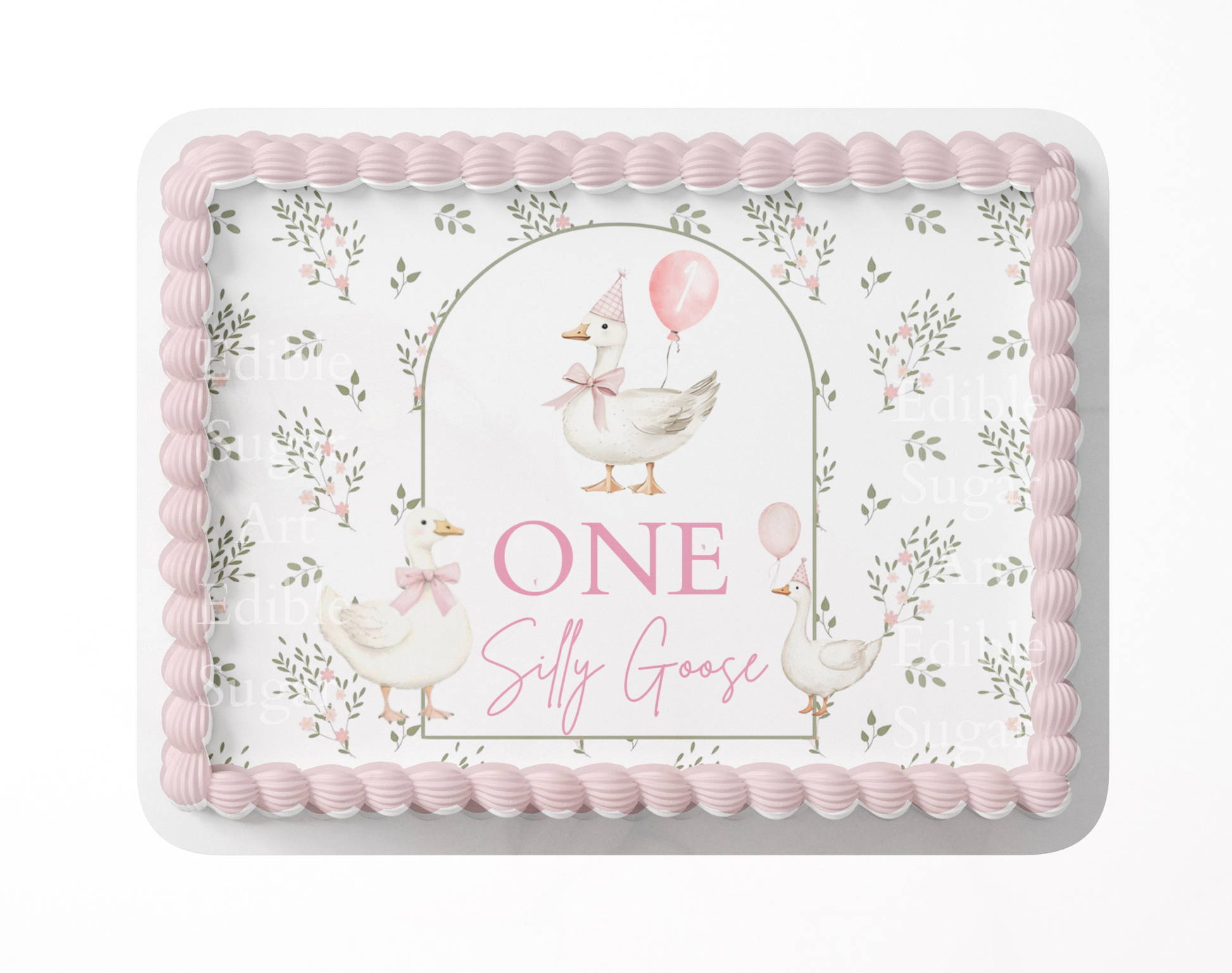 One Silly Goose Birthday Cake Topper