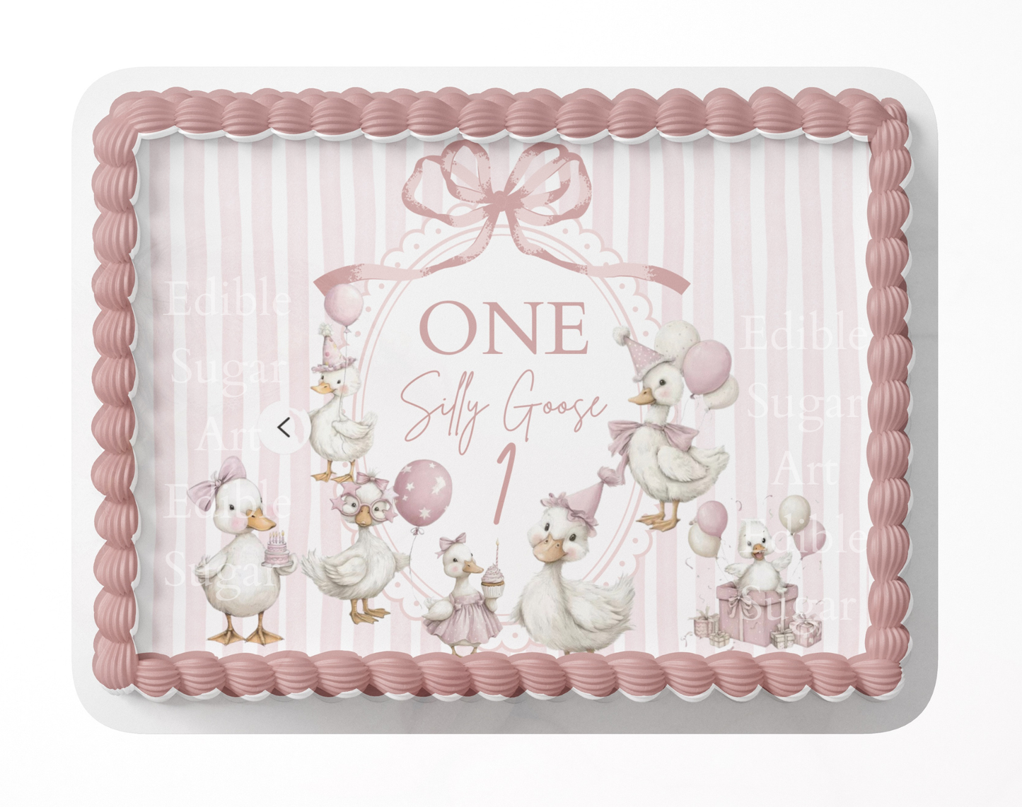 One Silly Goose Birthday Cake Topper