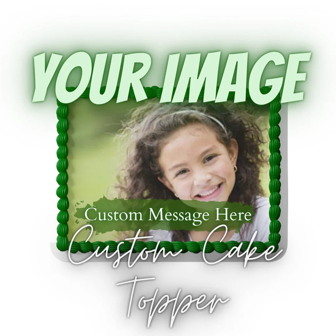 Photo Cake Topper or Cupcake Topper, Custom Order ANY IMAGE, Create yo ...