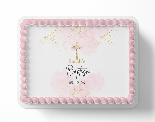 Baptism Cake Toppers Edible Baptism Cake Topper Christening Cake Topper