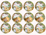 POOH BEAR CUPCAKE Toppers Baby Shower Cupcake toppers Pooh bear baby shower cake Vintage Pooh bear Cupcake toppers Edible Cupcake toppers