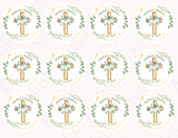 BAPTISM CUPCAKE TOPPERS