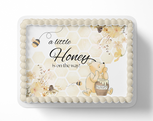 Pooh Bear Baby Shower Cake Topper 