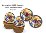 Christmas Nativity Cupcake Toppers Christmas Cake Topper Snowman cupcake topper Holiday cake topper Holiday cupcake topper