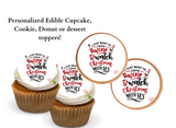 Christmas cupcake topper