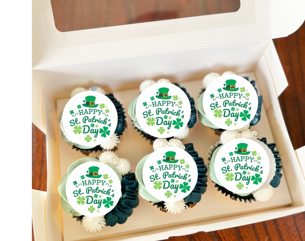 St. Patricks day cupcake toppers, Shamrock
Leprechaun
Luck
Emerald
Gold
Ireland
Clover
Green
Rainbow
Saint Patrick