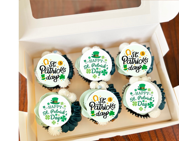 St. Patricks day cupcake toppers, Shamrock
Leprechaun
Luck
Emerald
Gold
Ireland
Clover
Green
Rainbow
Saint Patrick