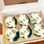 Sunflower Birthday Cupcake Toppers
