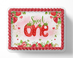 Sweet One Strawberry Cake Topper