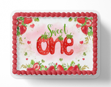 Sweet One Strawberry Cake Topper