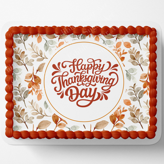 Thanksgiving Cake Topper, Thanksgiving Cupcake Toppers, Thanksgiving Dessert Decorations, Fall Cake topper, Fall Cupcake Toppers
