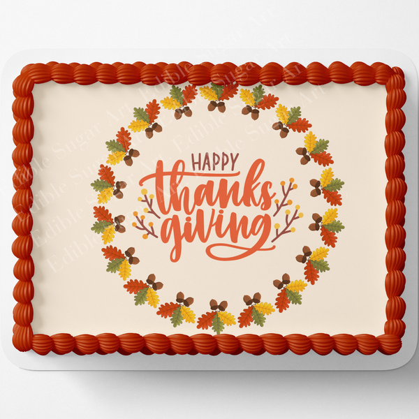 Thanksgiving Cake Topper, Thanksgiving Cupcake Toppers, Thanksgiving Dessert Decorations, Fall Cake topper, Fall Cupcake Toppers