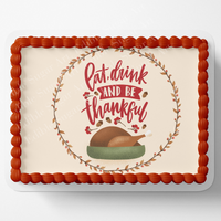 Thanksgiving Cake Topper, Thanksgiving Cupcake Toppers, Thanksgiving Dessert Decorations, Fall Cake topper, Fall Cupcake Toppers