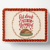 Thanksgiving Cake Topper, Thanksgiving Cupcake Toppers, Thanksgiving Dessert Decorations, Fall Cake topper, Fall Cupcake Toppers