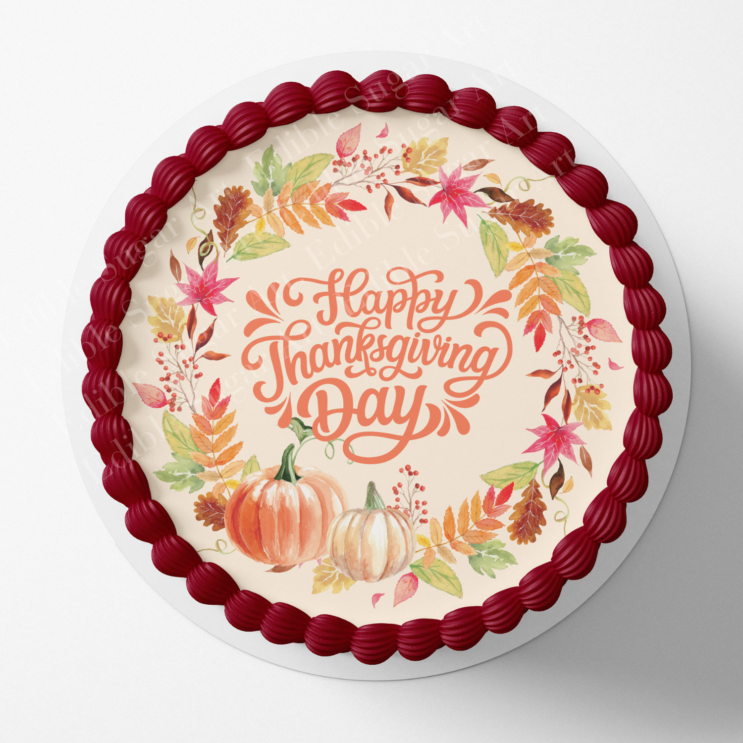 Thanksgiving cake topper, 
