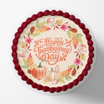 Thanksgiving cake topper, 