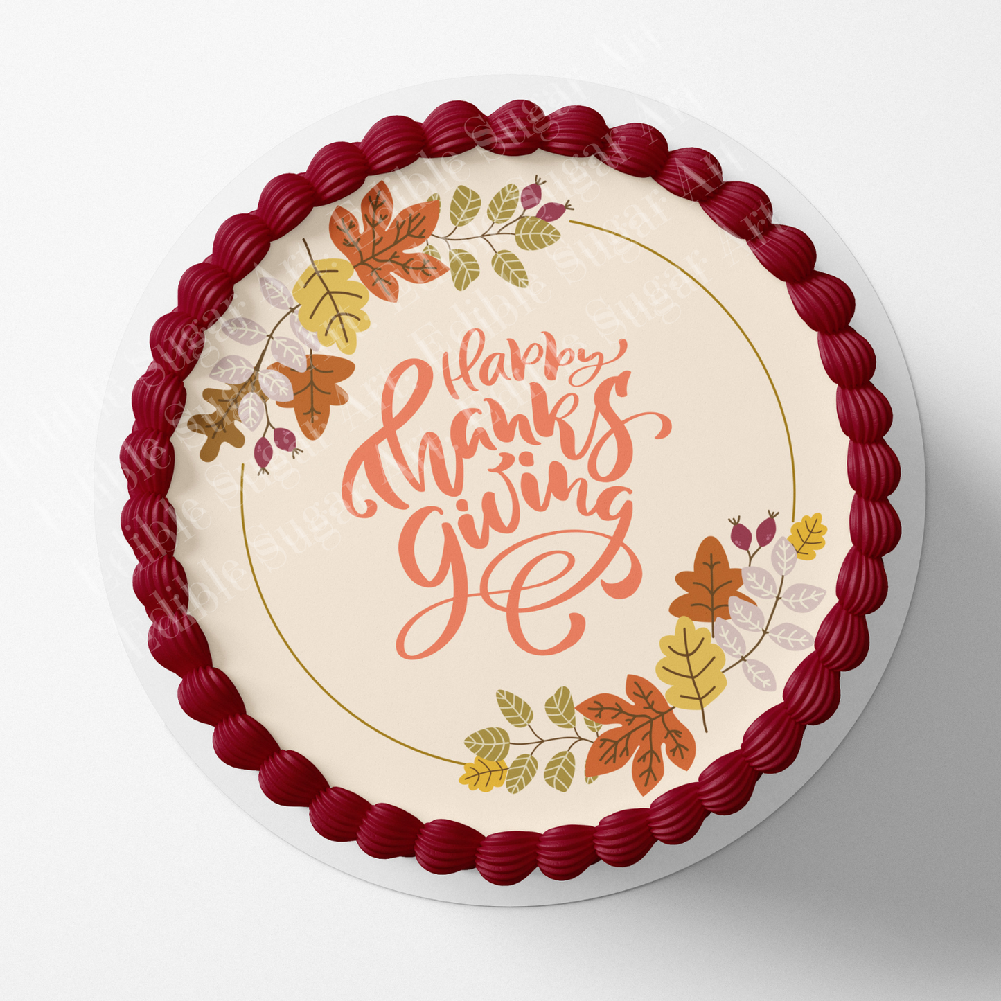 Thanksgiving cake topper, 