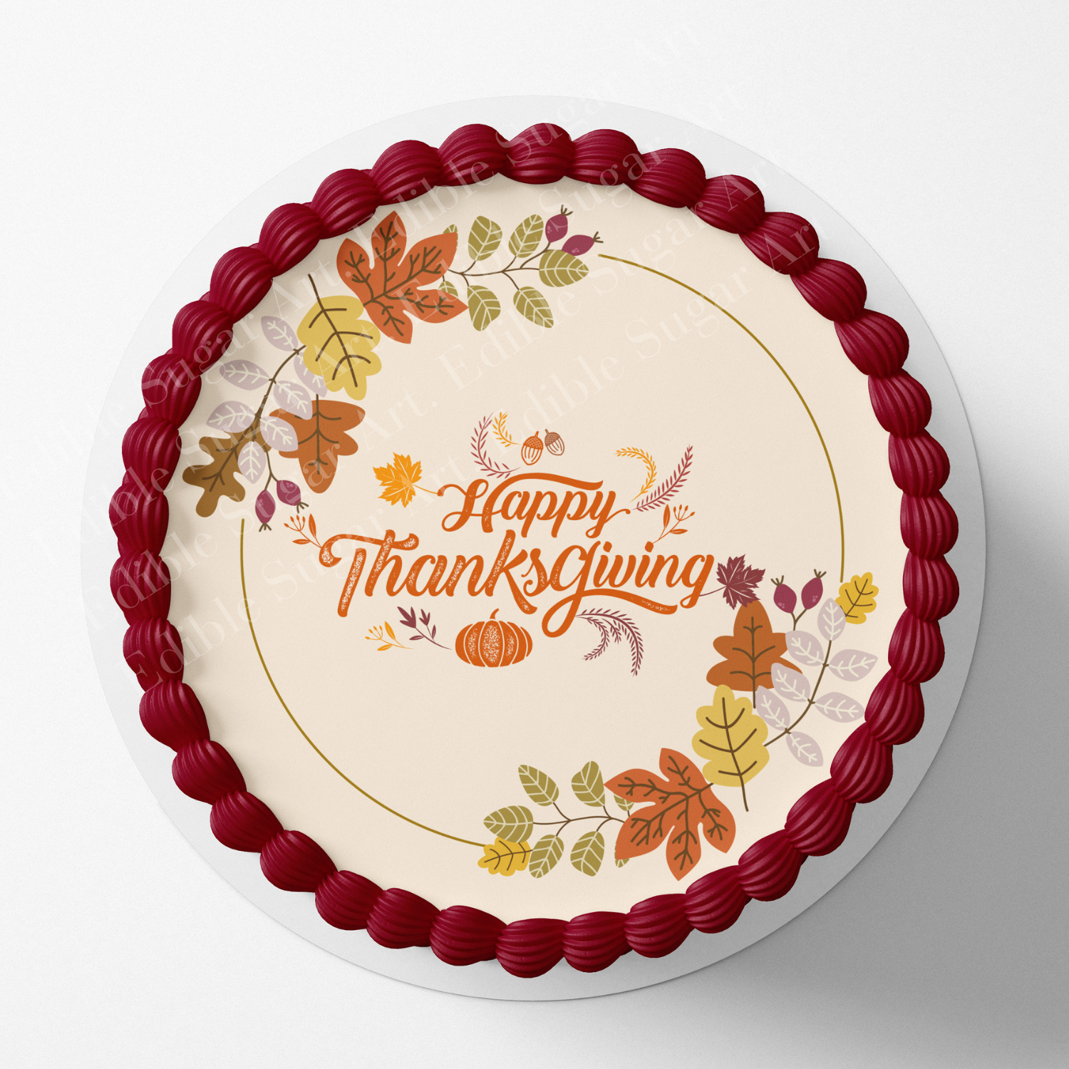 Thanksgiving cake topper, 