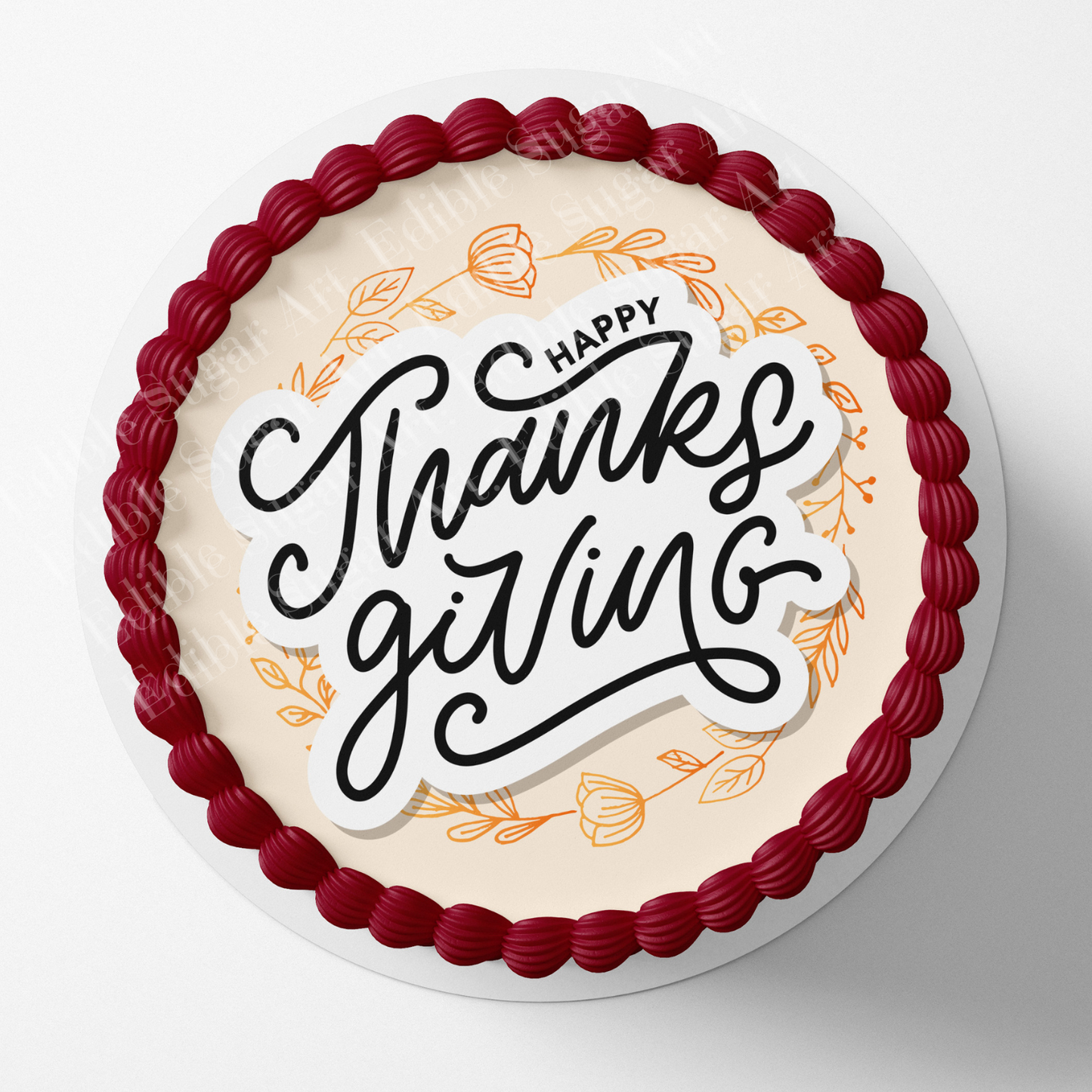 Thanksgiving cake topper, 