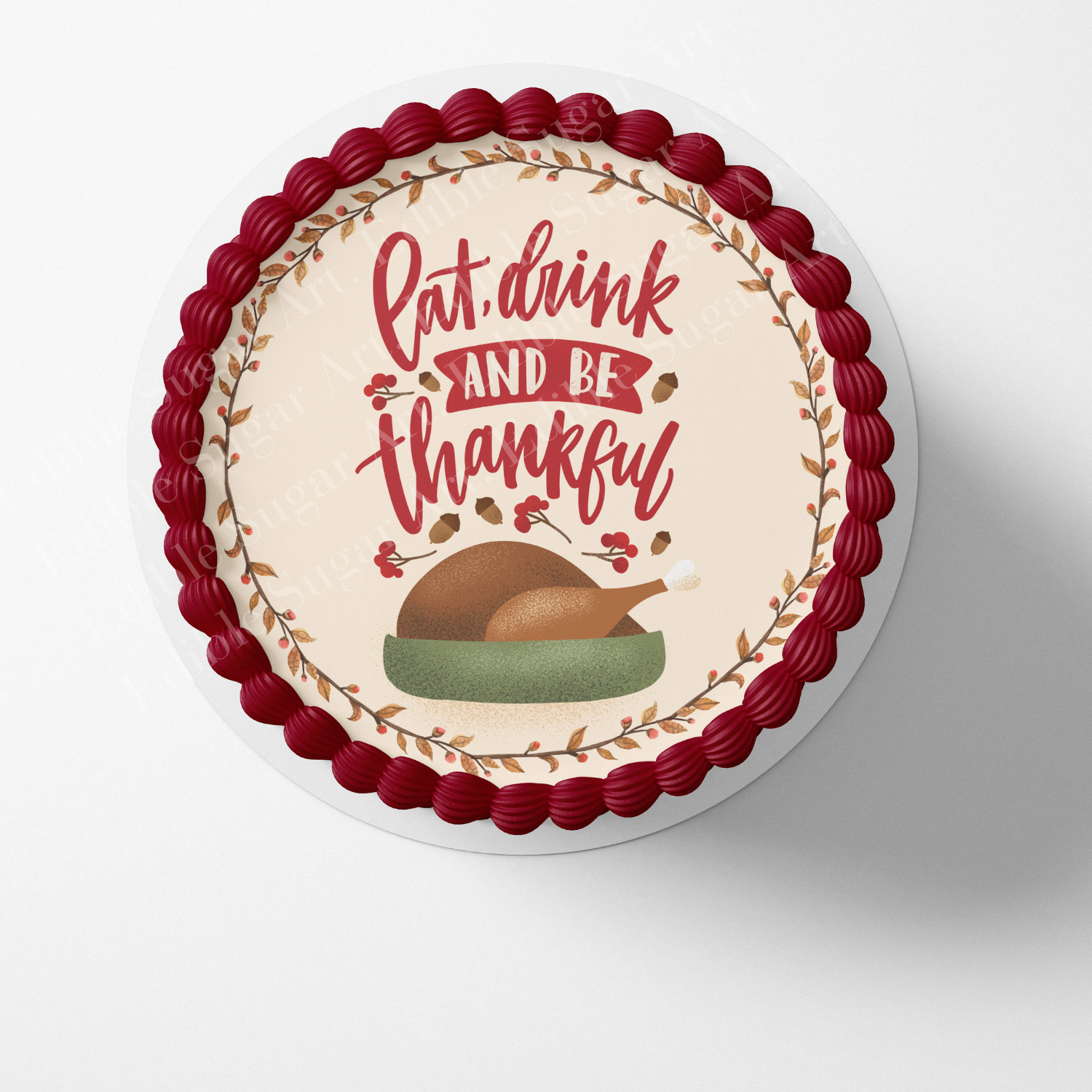 Thanksgiving cake topper, 