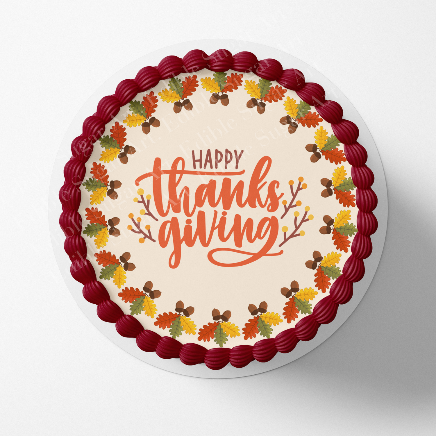 Thanksgiving cake topper, 