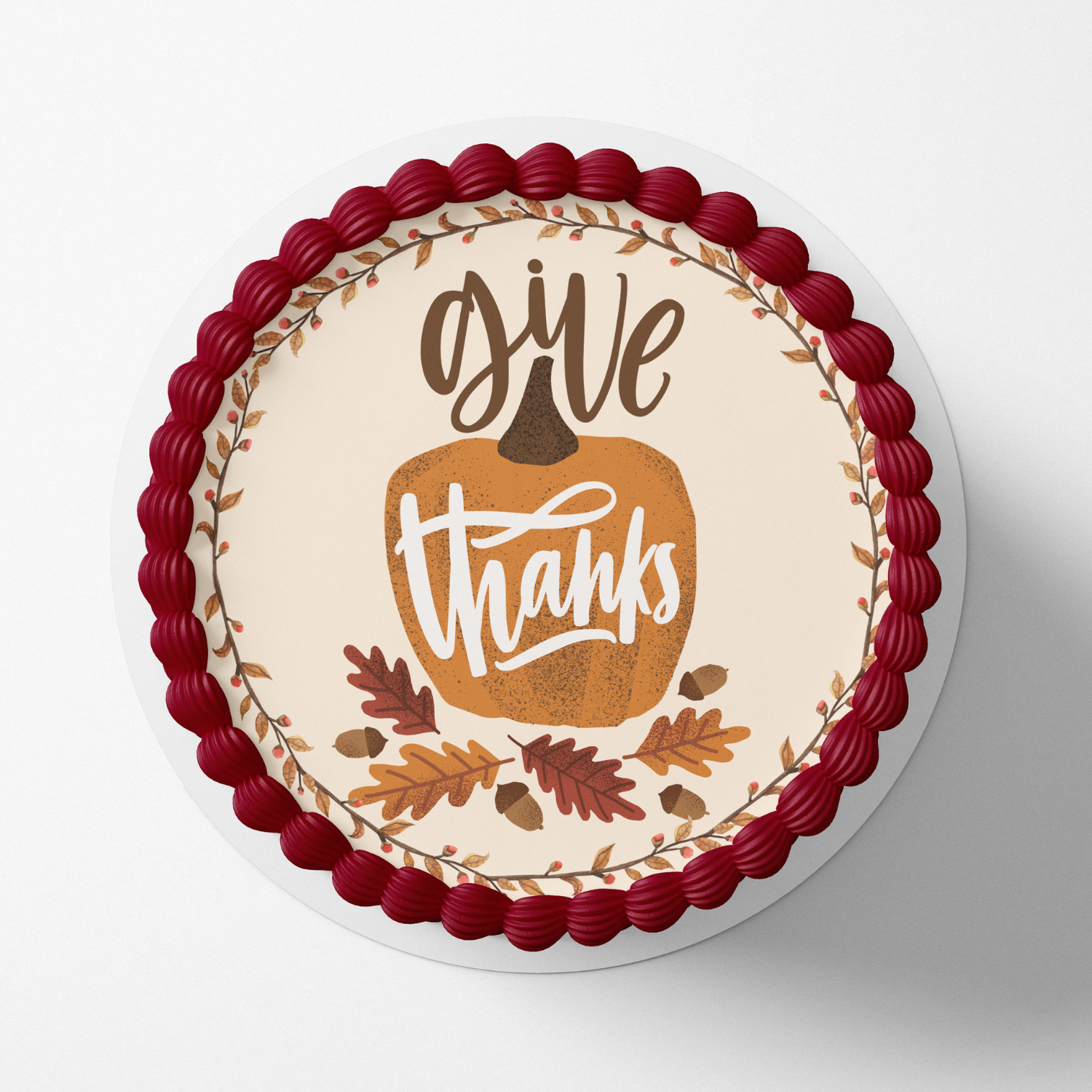 Thanksgiving cake topper, 