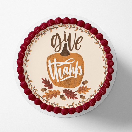 Thanksgiving cake topper, 