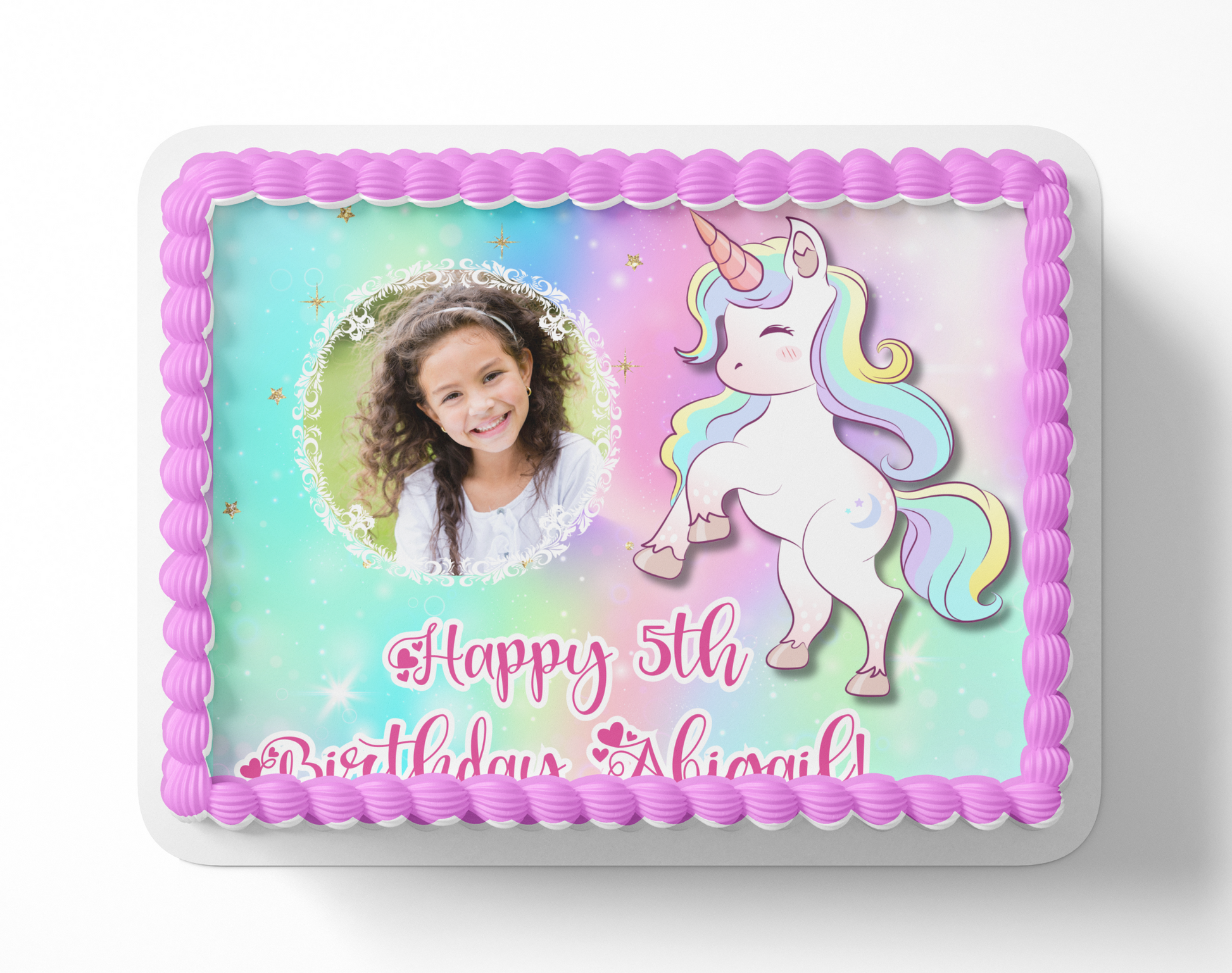 Unicorn Birthday Cake Topper