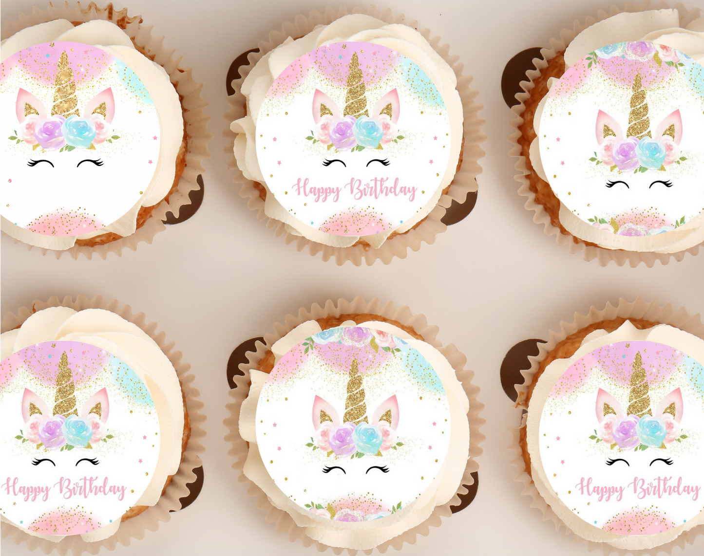 Unicorn Birthday Party Cupcake Toppers, Unicorn Birthday, Unicorn Party, Unicorn Decorations