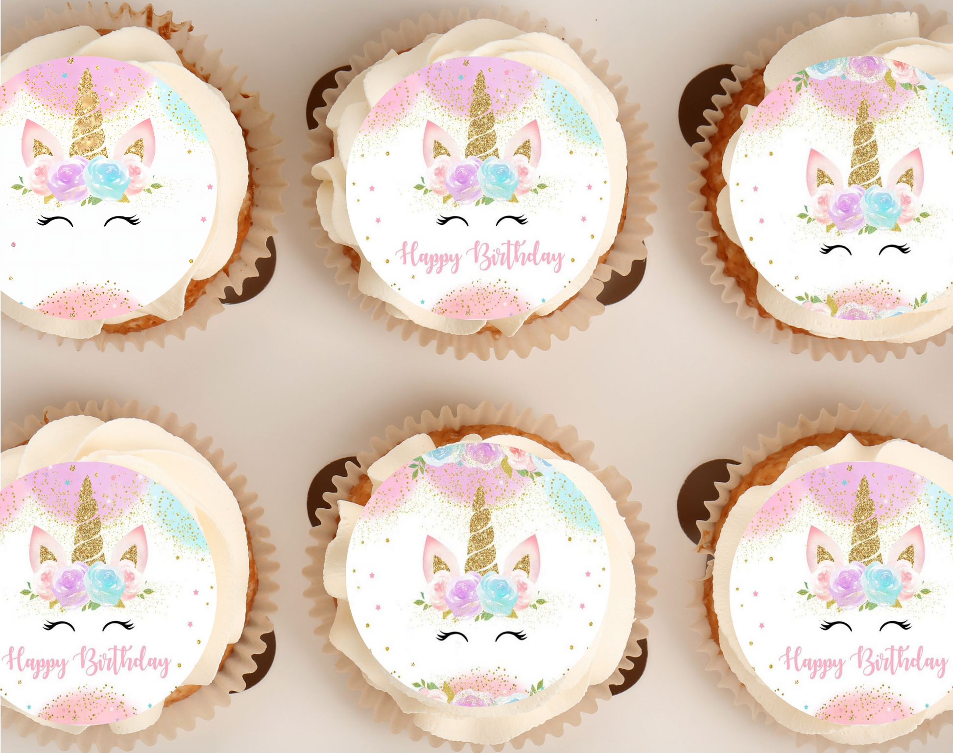 Unicorn Birthday Party Cupcake Toppers, Unicorn Birthday, Unicorn Party, Unicorn Decorations
