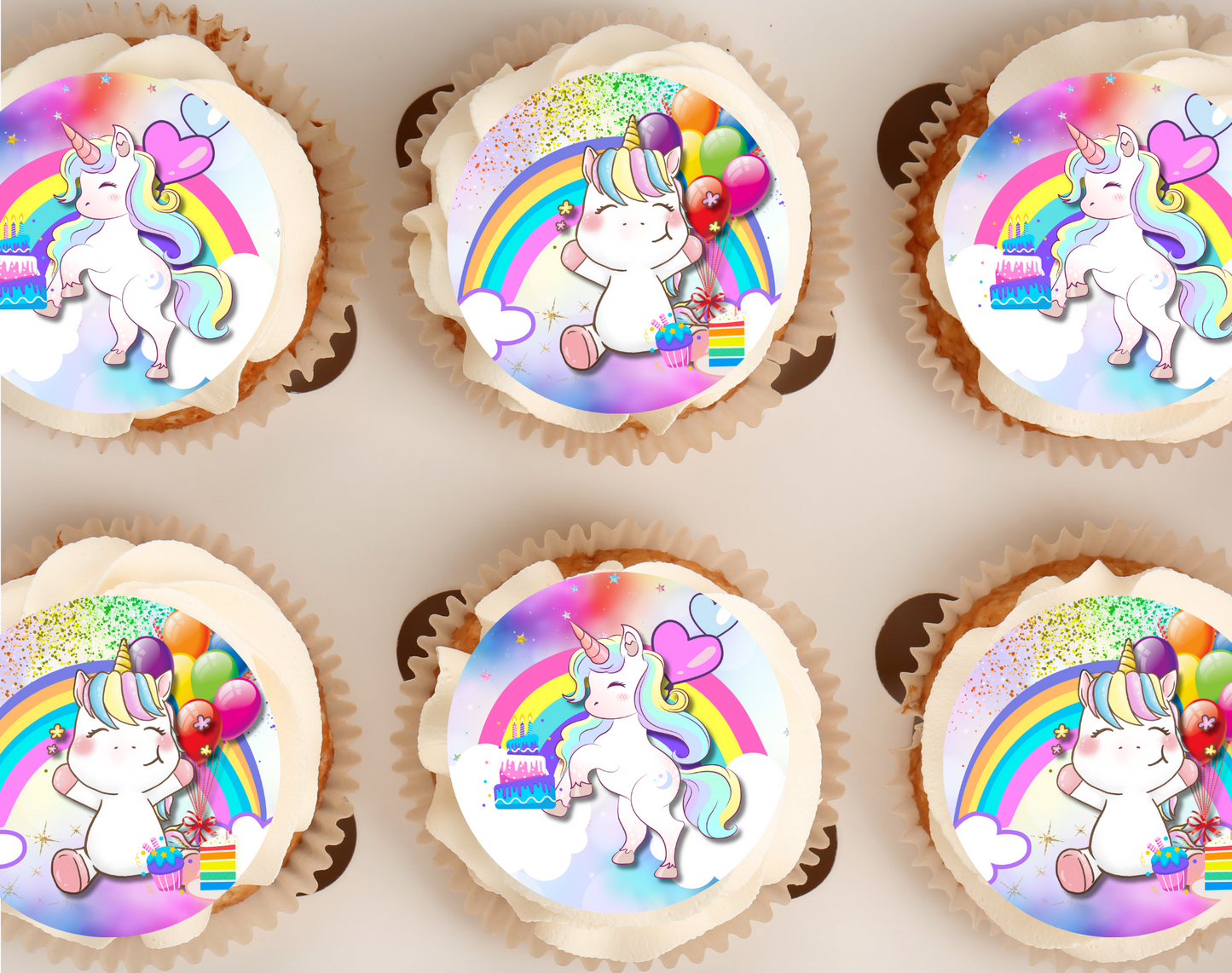 Unicorn Birthday Party Cupcake Toppers, Unicorn Birthday, Unicorn Party, Unicorn Decorations