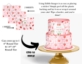 A Berry Sweet baby Is on the way cake topper, Strawberry Theme Cake Topper, Strawberry Birthday, Strawberry cake wrap