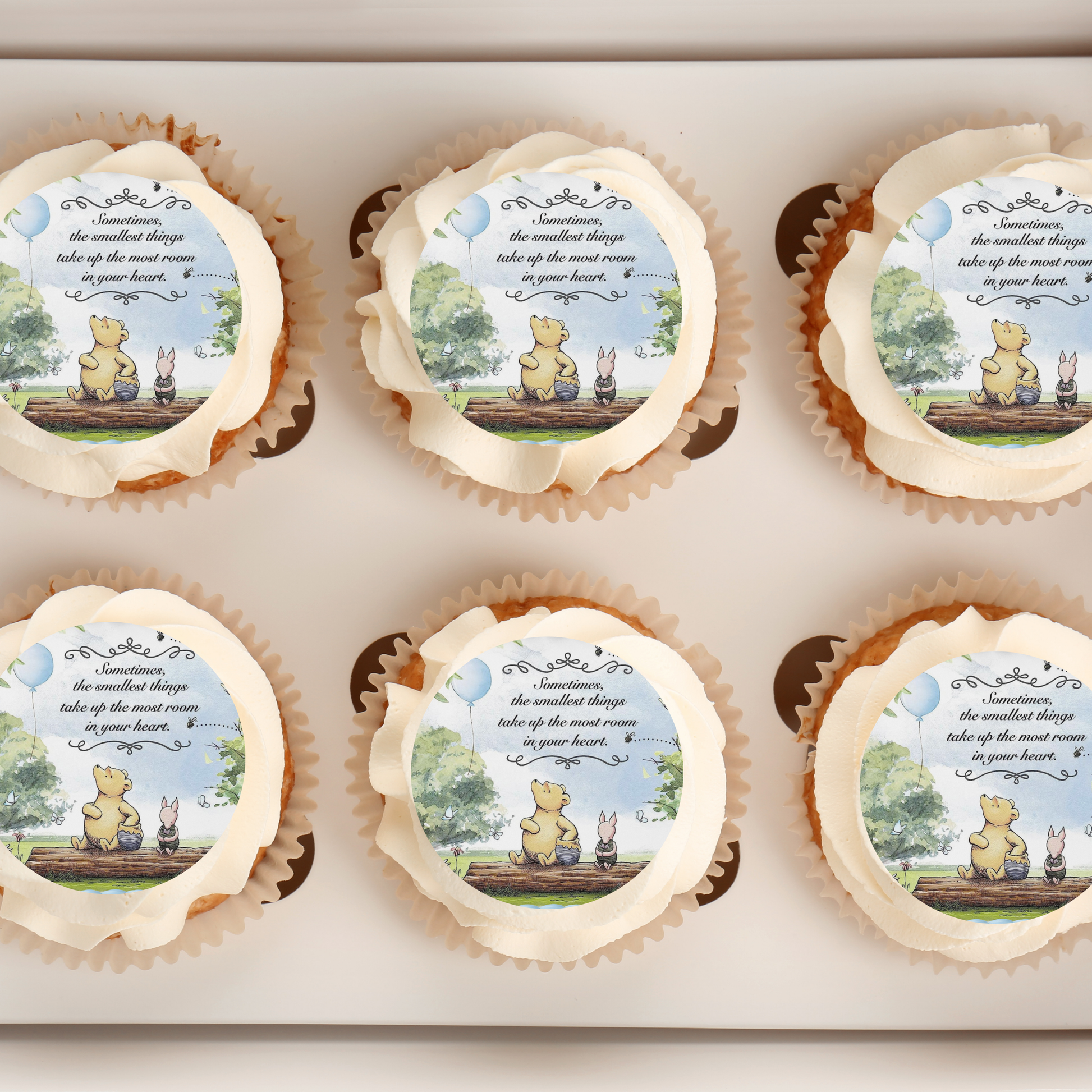 Pooh Bear Cupcake Topper Pooh Bear Baby Shower