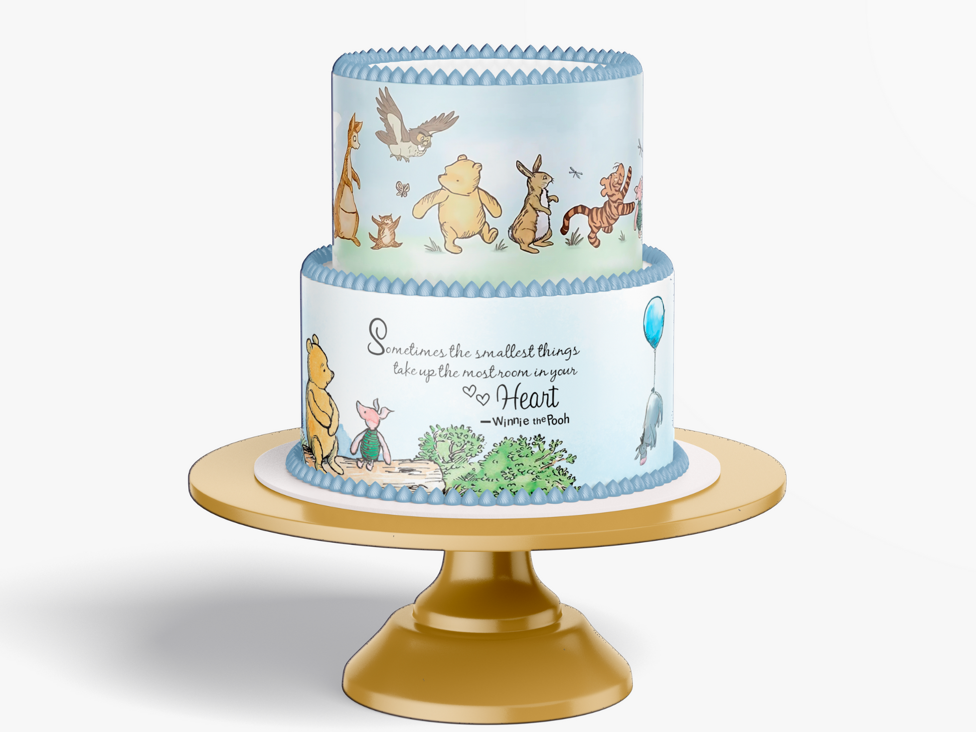 Pooh Bear Baby Shower Cake Topper