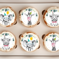 safari cupcake toppers