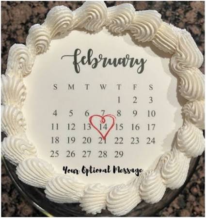 calendar cake topper birthday cake calendar