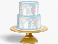 easter cake topper, easter cake decorations