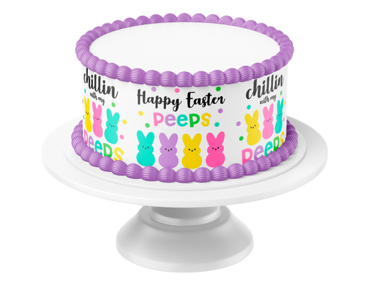 easter cake topper, easter cake decorations peeps