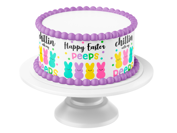 easter cake topper, easter cake decorations peeps