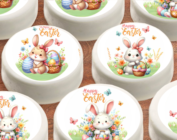 easter cupcake topper, easter cupcake decorations chocolate covered Oreos