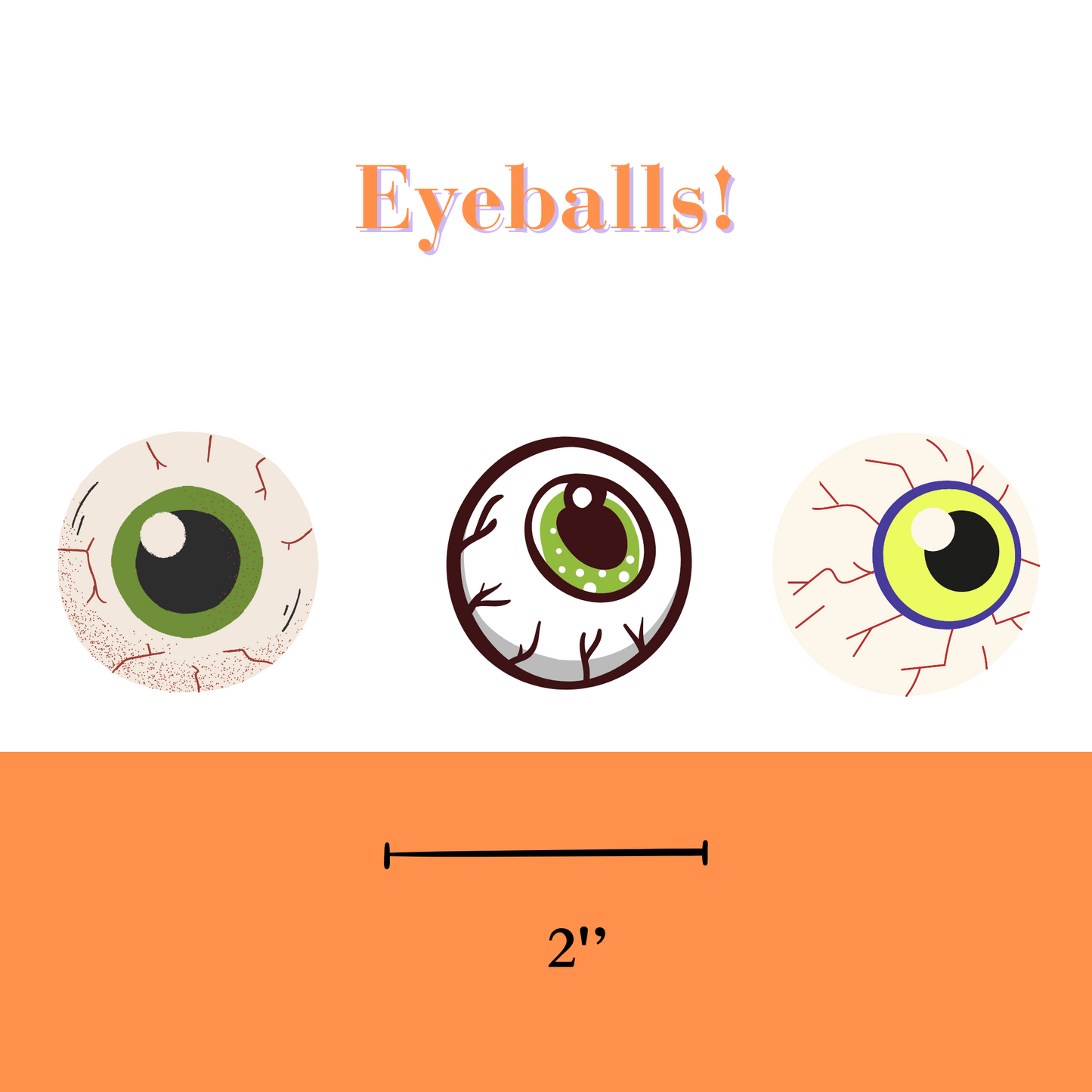 eyeball cupcake toppers