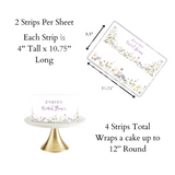 Spring Bridal Shower, Spring Baby Shower, Cake Topper, Floral Cake Topper, Spring Flowers, Summer Cake Topper
