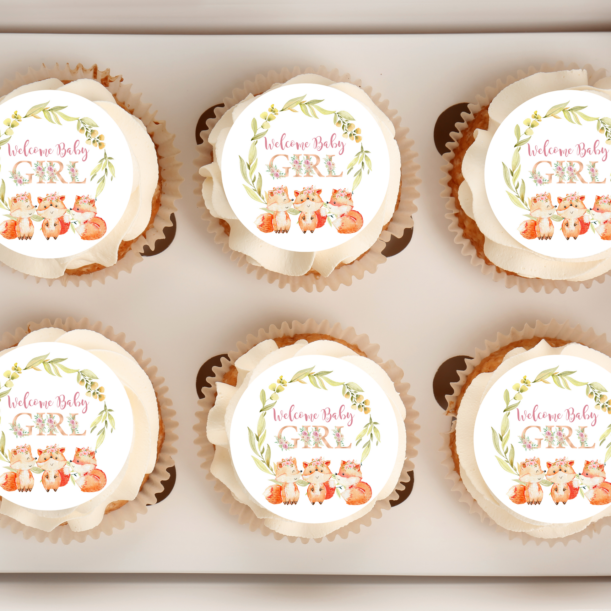 woodland cupcake topper